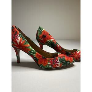 International Concepts Women's Tropical Tiki Floral Pumps Size 8M